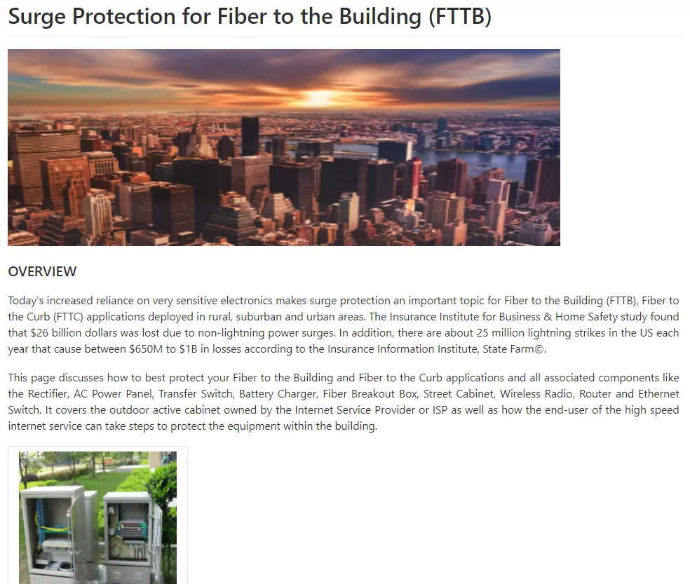 fiber-to-the-building