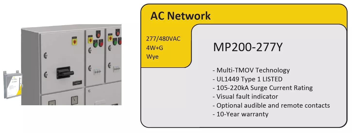 MP200-277Y for power generation footer