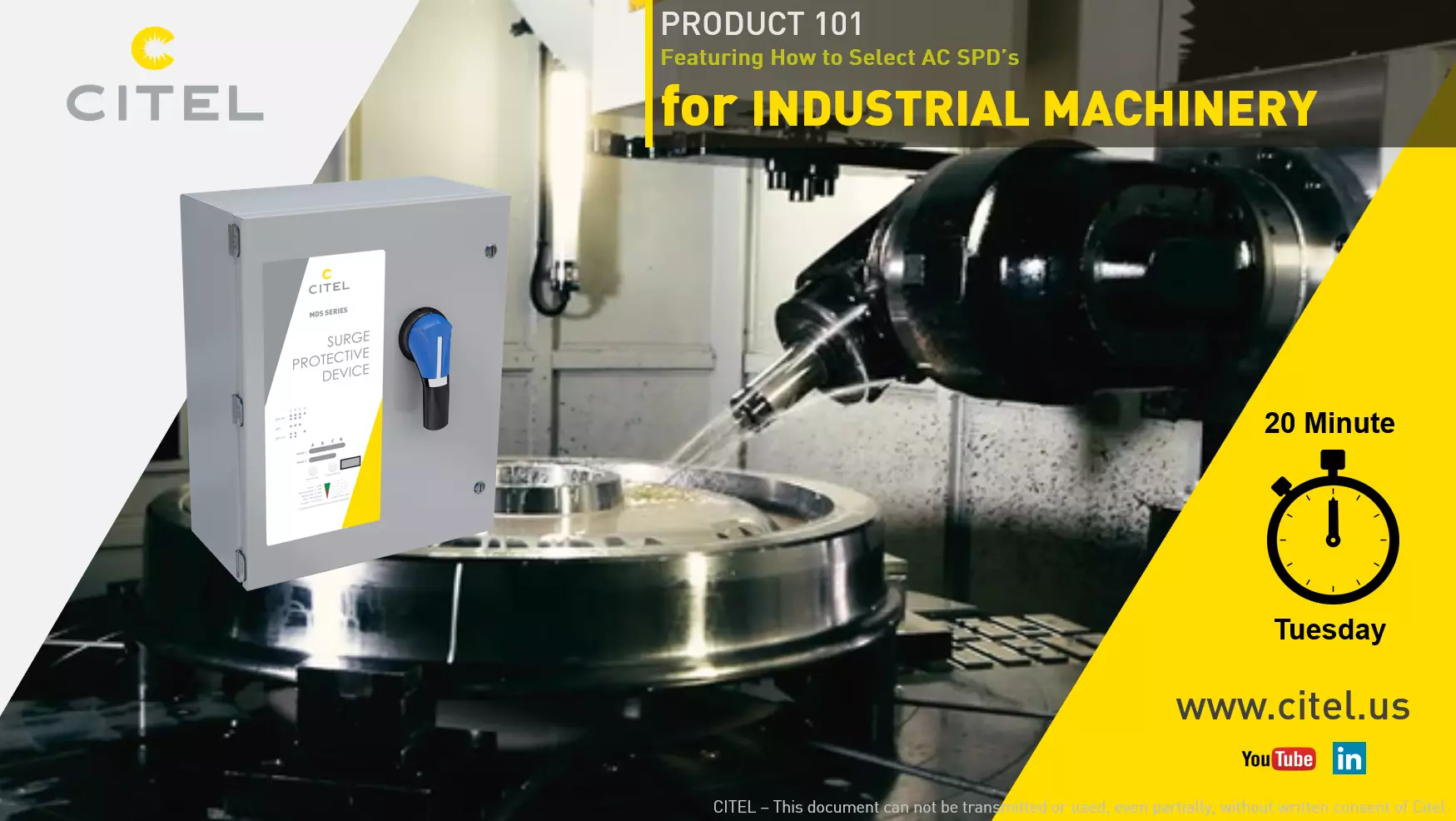 TMT Webinar - How to Select AC SPD for Industrial Machinery – Registration