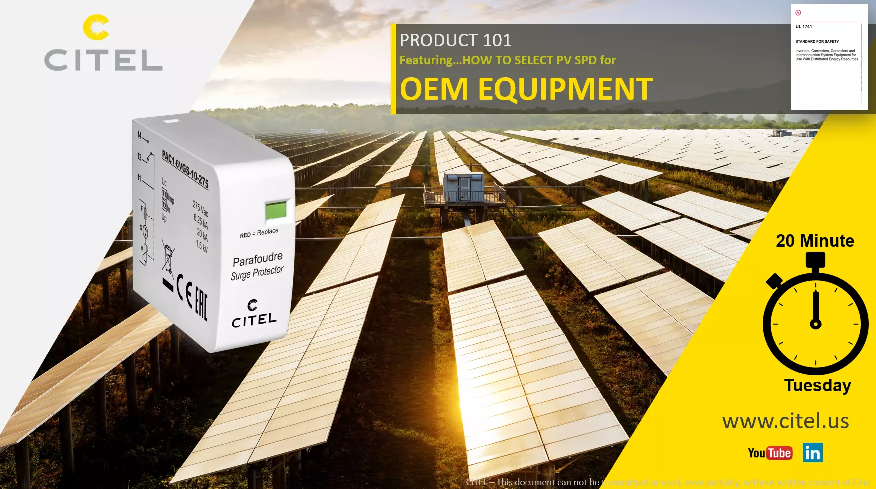 TMT How To Select PV SPD for OEM EQUIPMENT