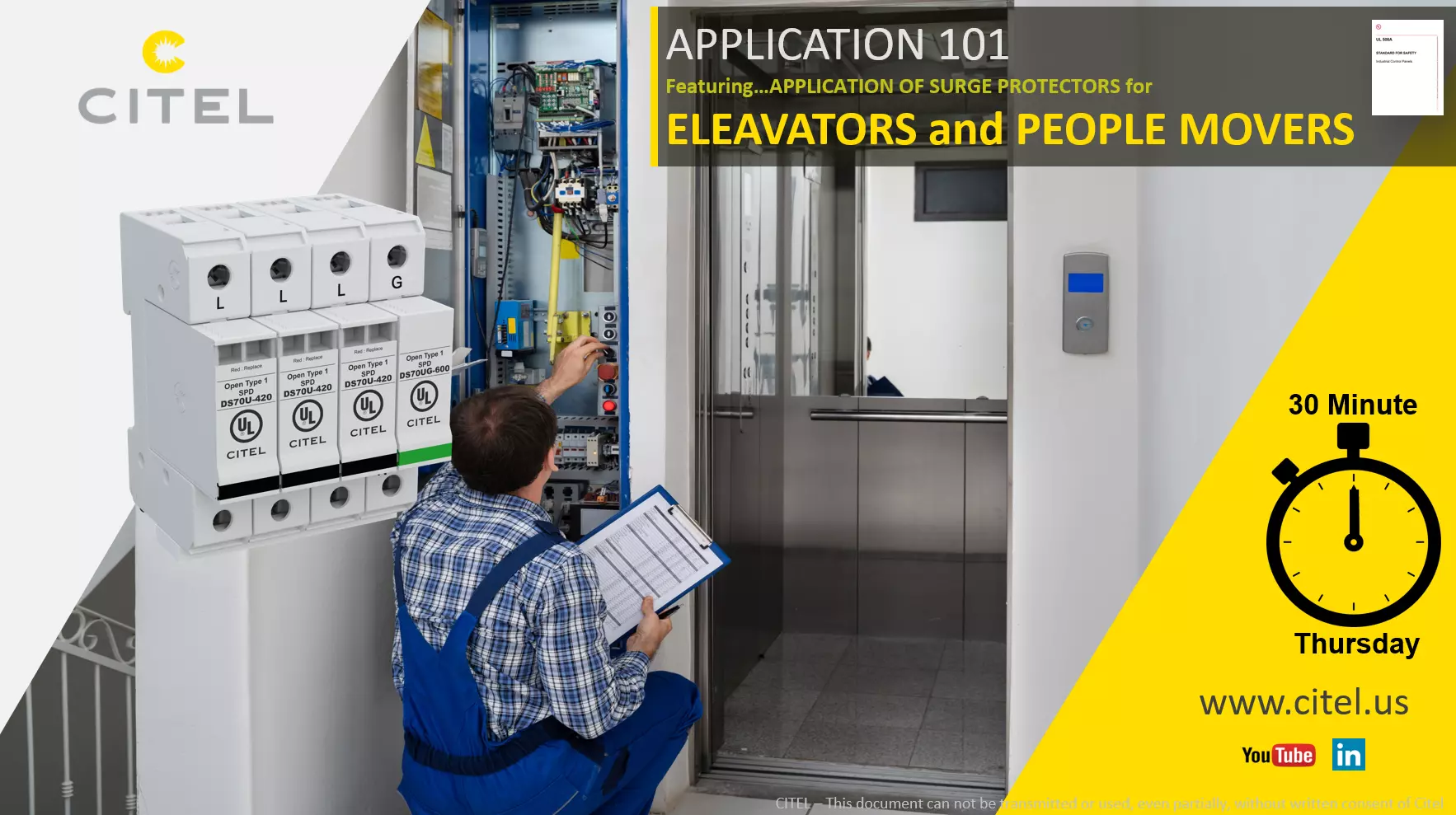 TMT Surge Protection for Elevators and People Movers
