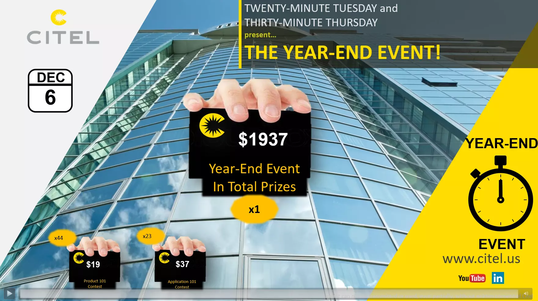 TMT Webinar – Year-End Event - Registration