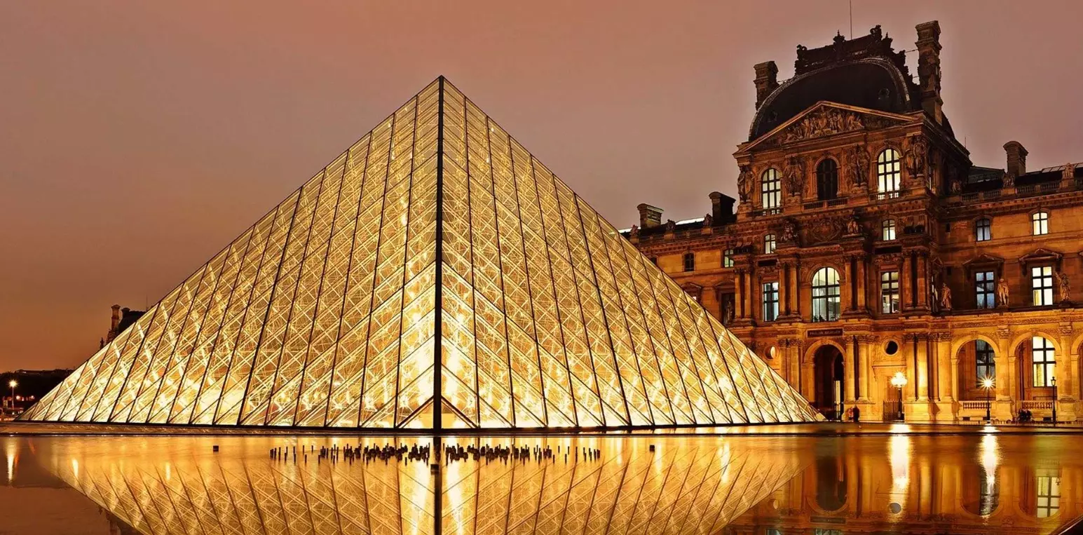 Louvre at Night Architectural LED Lighting