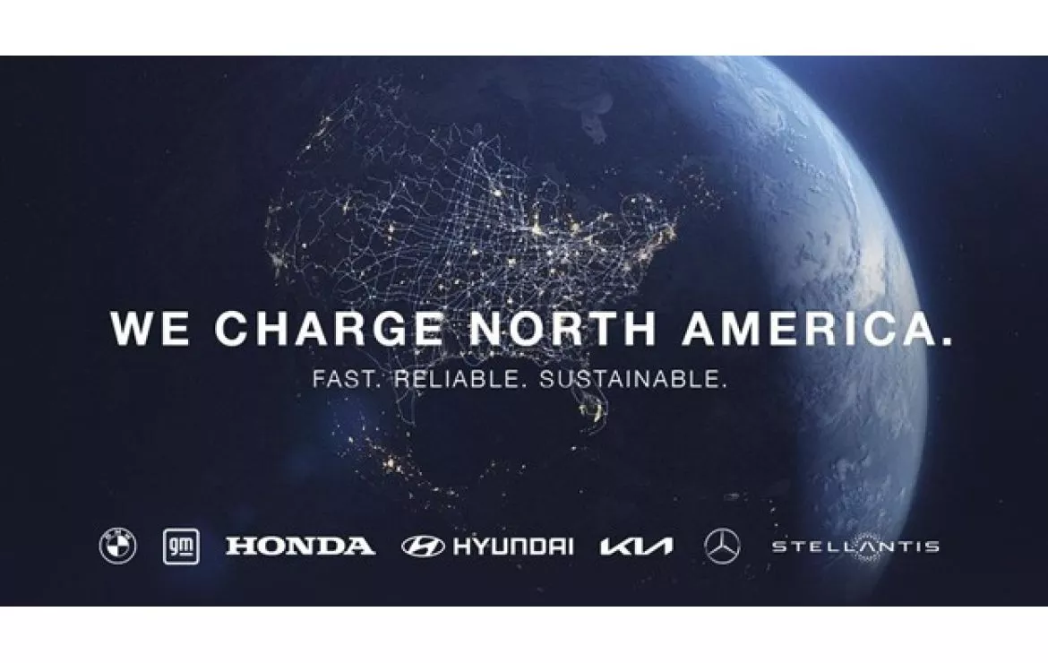 Seven automakers charging network
