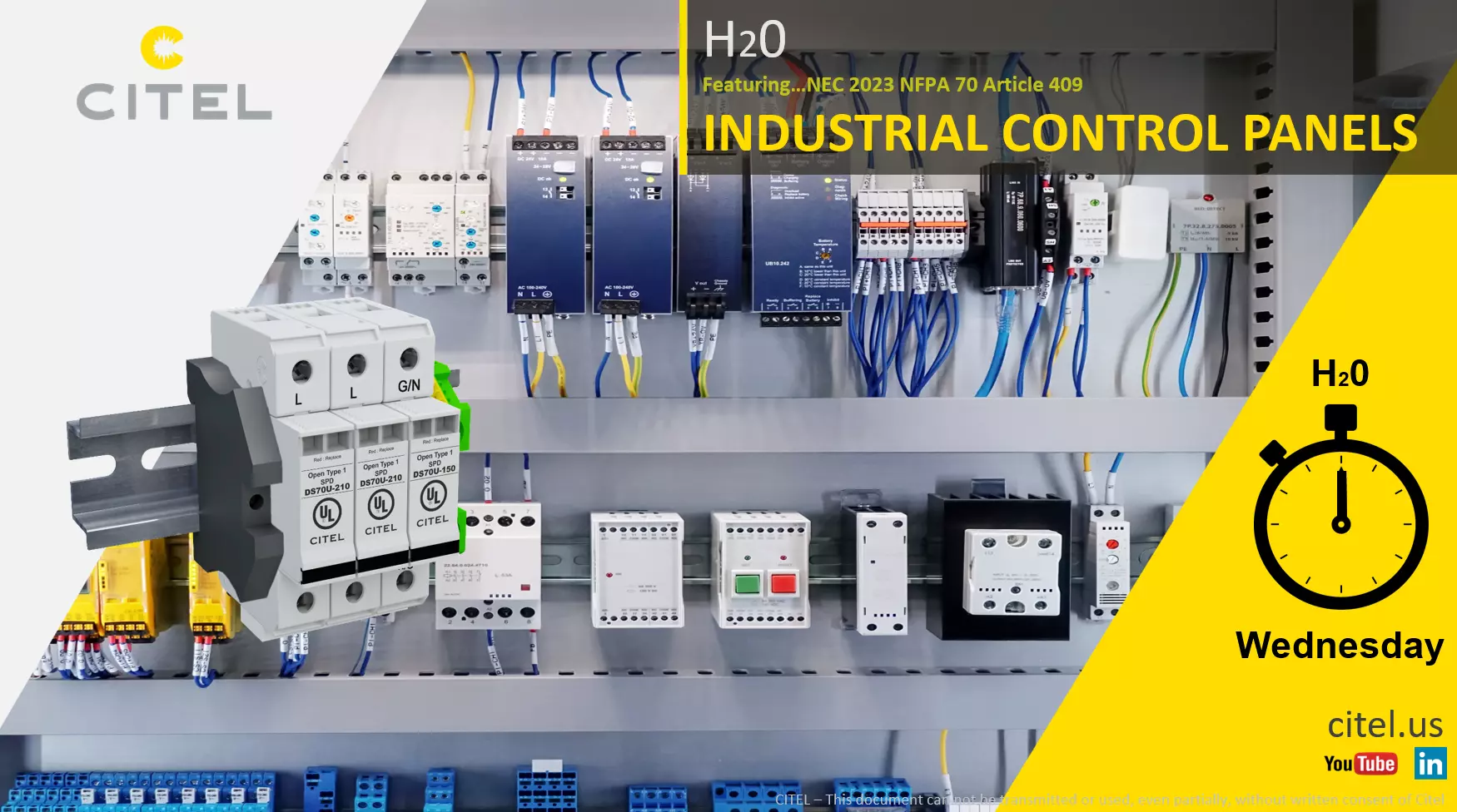 H20 Webinar Featuring NEC 2023 Article 409 Industrial Control Panels